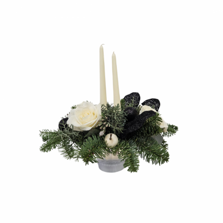 White Candle Centrepiece